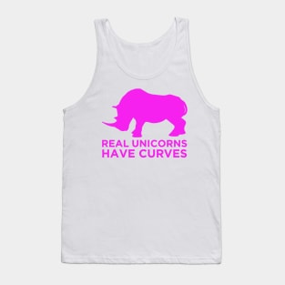 real unicorns have curves Tank Top